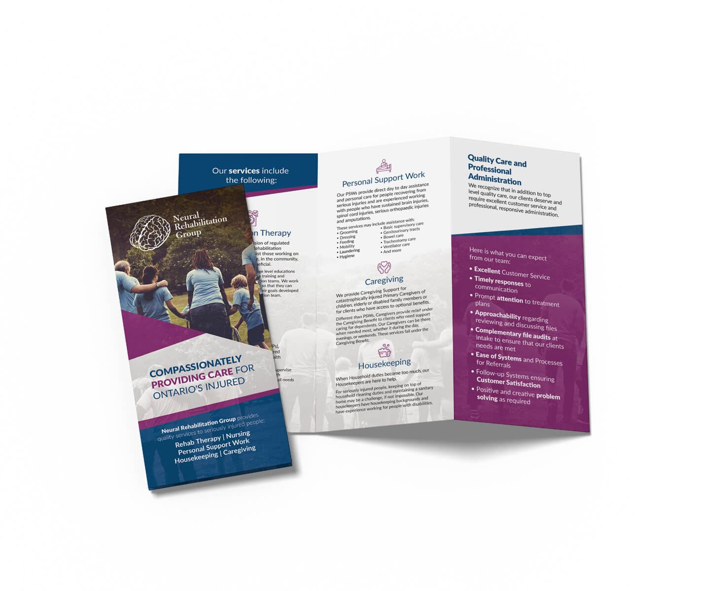 Neural Rehab Group brochure design thumbnail