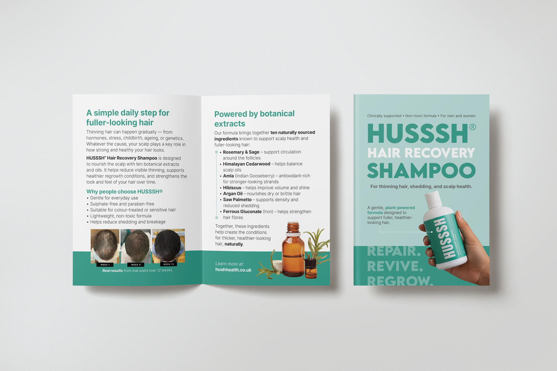 HUSSSH Health brochure design thumbnail