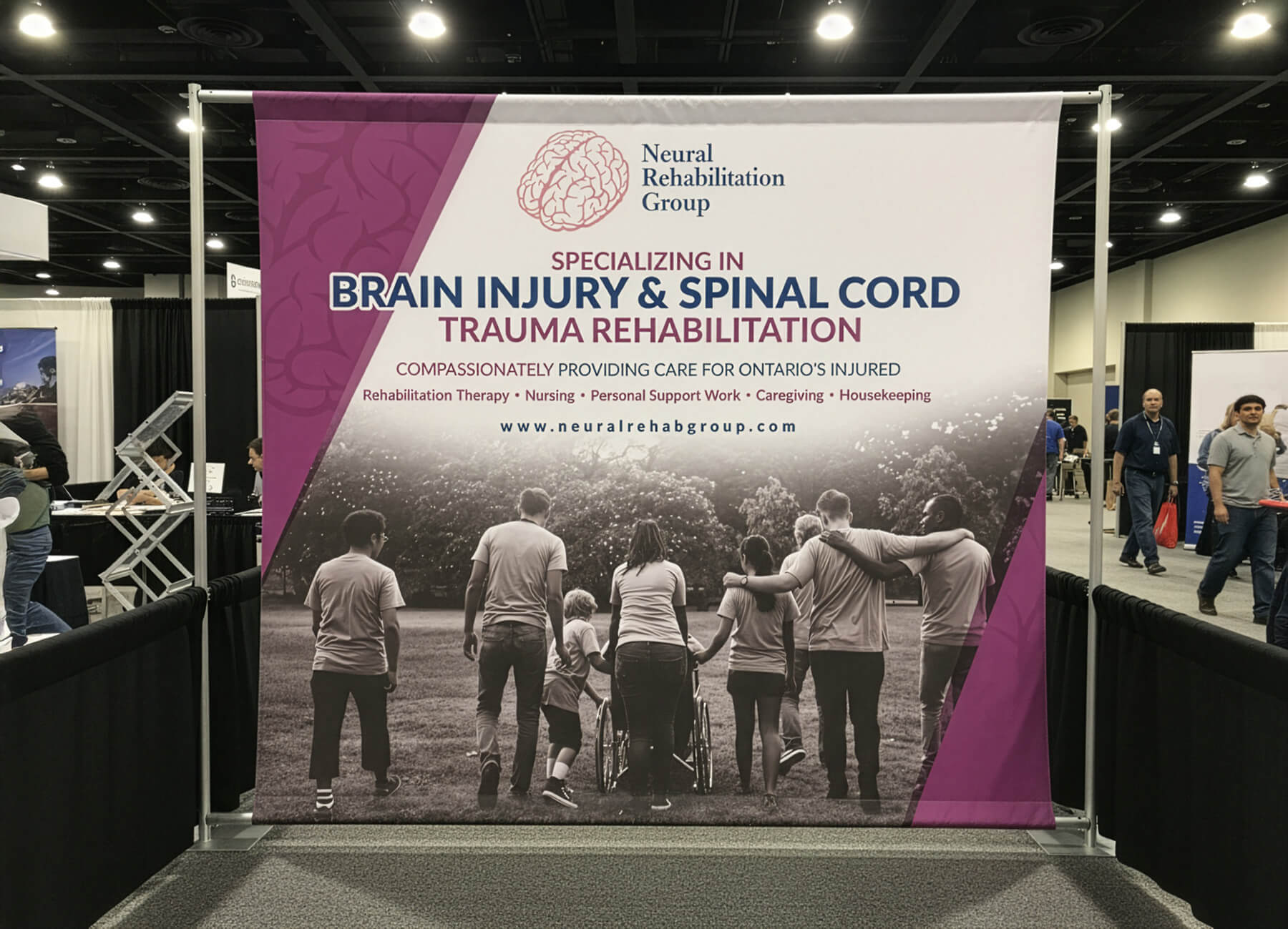 Neural Rehab Group tradeshow backdrop thumbnail