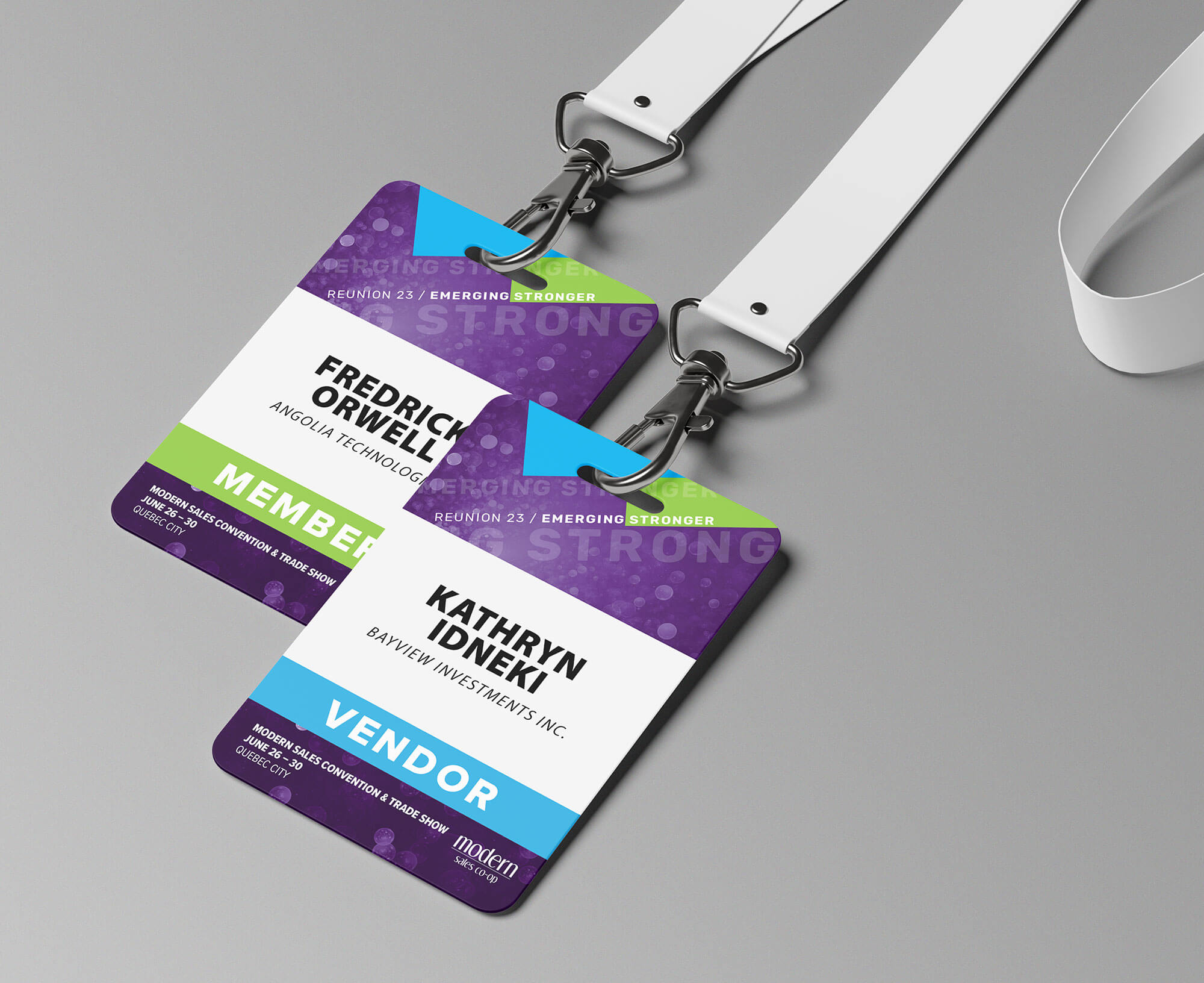 Modern Sales Co-op badge design thumbnail