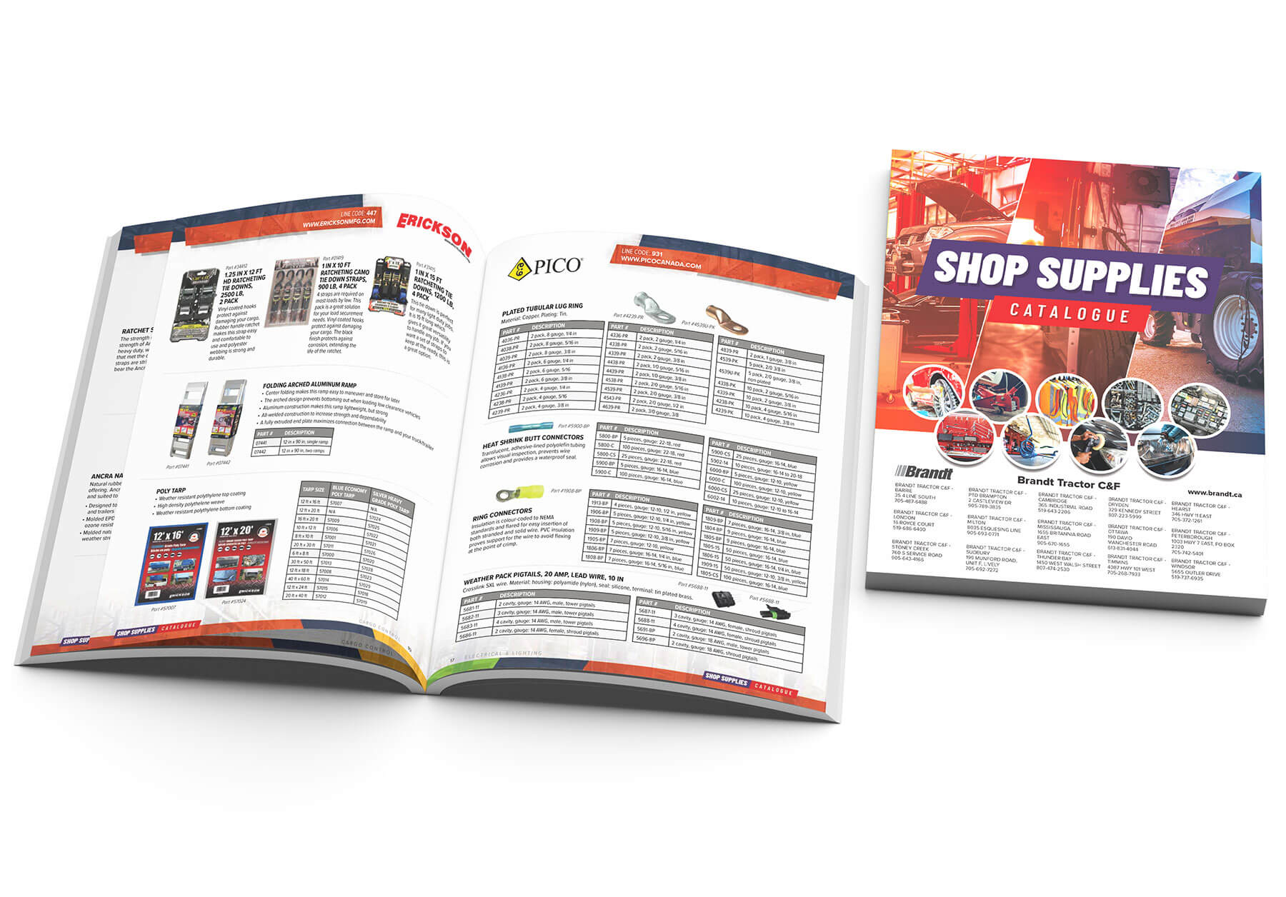 Modern Sales Co-op product catalogue and tradeshow design