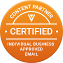 Veeva Certified Content Partner badge for Individual Business Approved Email
